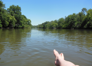 floating